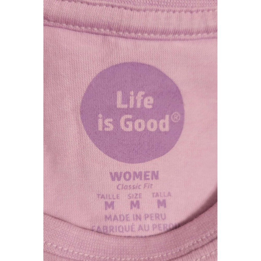 Life Is Good American Floral Heart Cotton Tee - Picture 3 of 7